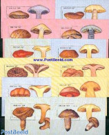 Bhutan 1989 Mushrooms 12 S/s, Mint NH, Nature - Mushrooms - Pilze