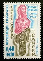 1970 FRANCE N 1636 JOURNÉE MONDIALE LUTTE CONTRE LE CANCER - NEUF** - Unused Stamps