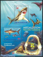 New Caledonia 1999 Prehistory S/s, Mint NH, Nature - Fish - Prehistoric Animals - Sharks - Neufs