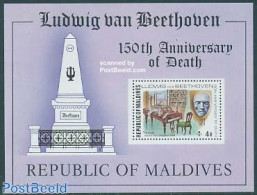 Maldives 1977 Beethoven S/s, Mint NH, Performance Art - Music - Musique