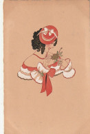 TE 17- PORTRAIT DE FEMME CHAPEAUTEE EFFEUILLANT UNE MARGUERITE - ILLUSTRATEUR - EDIT. ETS ARTISTIQUES  PARISIENS - 1900-1949