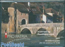 Switzerland 2003 Pro Patria Booklet, Mint NH, Stamp Booklets - Art - Bridges And Tunnels - Ungebraucht