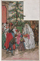 TE 19- USAGES ET COSTUMES D' ALSACE - LA VEILLE DE NOEL - ILLUSTRATEUR KAUFFMANN - 2 SCANS - Alsace