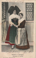 TE 19- ELSASSERIN UND LOTHRINGERIN - ALSACIENNE ET LORRAINE - CARTE COLORISEE - 2 SCANS - Personaggi