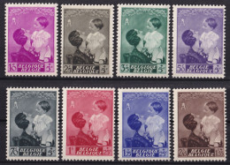 Belgica, 1937 Y&T. 447 / 454, MNH. - Unused Stamps