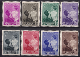 Belgica, 1937 Y&T. 447 / 454, MNH. - Neufs