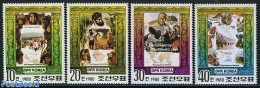 Korea, North 1980 Explorers 4v, Mint NH, History - Nature - Science - Sport - Transport - Various - Explorers - Dogs -.. - Esploratori