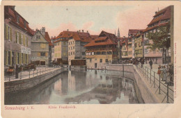 TE 20-(67) STRASSBURG - KLEIN FRANKREICH - STRASBOURG - PETITE FRANCE - CARTE COLORISEE - 2 SCANS - Strasbourg