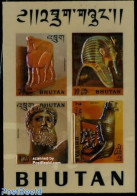 Bhutan 1971 Sculptures S/s, Mint NH, History - Various - Archaeology - Other Material Than Paper - Art - Sculpture - Arqueología