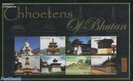 Bhutan 2014 Chhoetens Of Bhutan 8v M/s, Mint NH, Religion - Religion - Bhoutan