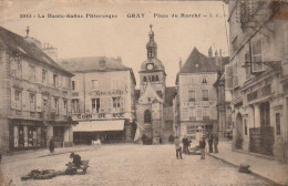 TE 23-(70) GRAY - PLACE DU MARCHE -  ANIMATION - 2 SCANS - Gray