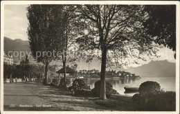 12321170 Montreux VD Les Quais Lac Leman Promenade Genfersee Montreux - Sonstige & Ohne Zuordnung