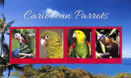 Saint Vincent 2018 Parrots 4v M/s, Mint NH, Nature - Birds - Parrots - St.Vincent (1979-...)