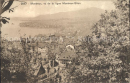 12321131 Montreux VD Vu De La Ligne Montreux Glion Lac Leman Genfersee Montreux - Sonstige & Ohne Zuordnung