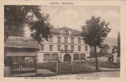 TE 25-(73) AIX LES BAINS - HOTEL DU GRAND GOLF - PERQUIN , PROPRIETAIRE - 2 SCANS - Aix Les Bains