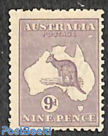 Australia 1915 9p, WM A-narrow Crown, Stamp Out Of Set, Unused (hinged), Nature - Various - Animals (others & Mixed) -.. - Unused Stamps