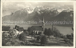 12321081 Chexbres Eglise Lac Leman Alpes De Savoie Genfersee Alpenpanorama Chexb - Sonstige & Ohne Zuordnung