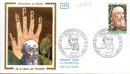 France 1767 Fdc Bacille De La Lèpre, Hansen - Ziekte