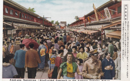 AK - JAPAN - TOKYO - Menschen Auf D. Weg Zum Asakusa Tempel - 1950 - Tokio
