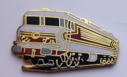 G198 Pin's SNCF TGV Train Micheline Locomotive Blanche Rouge Noire Qualité EGF Achat Immédiat - TGV