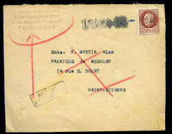 Enveloppe Cachet Inadmis Timbre Pétain Retour à L' Envoyeur    MAI24-02 - 2. Weltkrieg 1939-1945