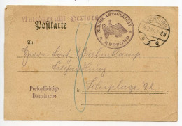 Germany 1931 Official Postcard; Herford - Preuss. Amtsgericht (Prussia District Court) To Schiplage - Covers & Documents