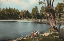 UR 8-(77) VILLEPARISIS - L' ETANG  - ENFANTS SUR LA BERGE - PARTIE DE PECHE - CARTE COULEURS - 2 SCANS - Villeparisis