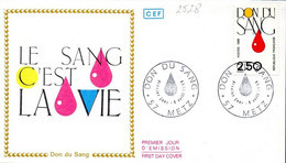 France 2528 Fdc Don Du Sang - Andere & Zonder Classificatie