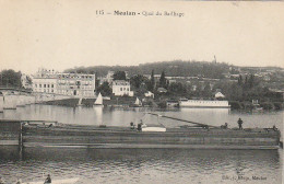 UR 9-(78) MEULAN - QUAI DU BAILLIAGE - PENICHE - 2 SCANS - Meulan