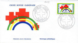 GABON A 111 Fdc Croix-rouge Gabonaise - Rode Kruis