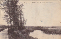 UR 9-(78) POIGNY - ETANG DE GUIPEREUX - PECHEUR - 2 SCANS - Andere & Zonder Classificatie