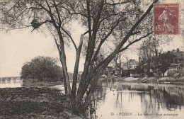 UR 9-(78) POISSY - LA SEINE - VUE ARTISTIQUE  - 2 SCANS - Poissy