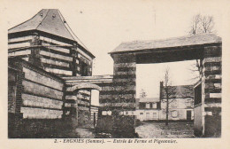 UR 11-(80) ERGNIES - ENTREE DE FERME ET PIGEONNIER  - 2 SCANS - Sonstige & Ohne Zuordnung