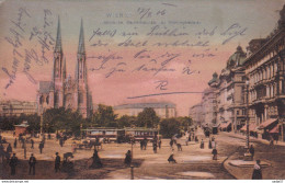 Austria Oostenrijk Wien Maximillanplatz Tramway 1906 - Treinen