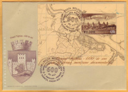 2008 Moldova Moldavie Moldau  FDC  600 Years Of The City Of Bender Transnistria Tiraspol - Moldawien (Moldau)