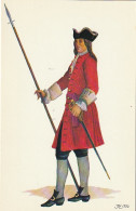 UR 14- OFFICER : THE  ROYAL REGIMENT OF FOOT  ( 1709 ) - ILLUSTRATEUR J.R  - Regiments