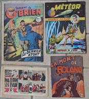 Lot De 4 Récits Complets Sergent O BRIEN N°9 METEOR N°51 ERF La MORT DE ROLAND MON ROMAN FILME  Jack Forgas Chasseur De - Bücherpakete