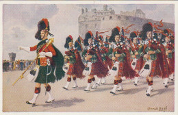 UR 14- PIPES AND DRUMS OF THE  BLACK WATCH ( ROYAL HIGHLAND REGIMENT )- ILLUSTRATEUR CONRAD LEIGH  - Regimientos