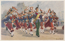 UR 14- PIPES AND DRUMS OF THE  ROYAL SCOTS (THE LOTHIAN REGIMENT ) - ILLUSTRATEUR CONRAD LEIGH  - Regiments