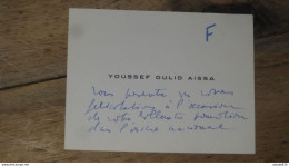 ALGERIE, Carte De Visite, Youssef Oulid AISSA ............. E1-28a - Tarjetas De Visita