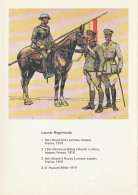 UR 14- BRITISH UNIFORMS ( 1914/1918 ) - LANCER REGIMENTS - ILLUSTRATEUR A.E. HASWELL MILLER ( 1919 ) - UNIFORMES  - Uniforms