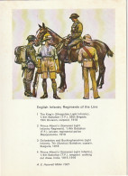 UR 14- BRITISH UNIFORMS (1914/1918) - ENGLISH INFANTRY REGIMENTS OF THE LINE - ILLUSTRATEUR A.E. HASWELL MILLER ( 1919 ) - Uniforms