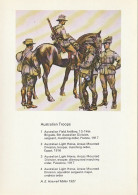 UR 14- BRITISH UNIFORMS (1914/1918) - AUSTRALIAN TROOPS - ILLUSTRATEUR A.E. HASWELL MILLER ( 1919 ) - Uniformi