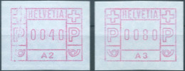 Svizzera-Switzerland-Schweiz-Suisse-HELVETIA,1976, 1st Edition FRAMA-ATM A2-A3,values 0040 - 0080 , MNH - Automatenzegels