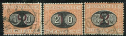 REGNO 1890-91 SEGNATASSE SOPRASTAMPATI USATI - Taxe