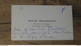 ALGERIE, Carte De Visite, Salah BOUAKOUIR, Directeur Commerce Energie Industrie ............. E1-33a - Visitenkarten