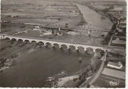 UR 19-(82) MOISSAC - VUE AERIENNE - LE PONT CANAL ET LE PONT CACOR - 2 SCANS - Moissac