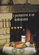 CPSM RECETTE DE CUISINE - L'entrecote à La Bordelaise - Elcé N° 1690 Chatagneau Bordeaux Château Canon 1969 - Recipes (cooking)