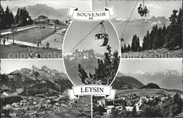 12319508 Leysin Schwimmbad Bergbahn Alpenpanorama Leysin - Sonstige & Ohne Zuordnung