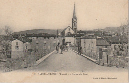 UR 19-(82) SAINT ANTONIN - ENTREE DU PONT - ANIMATION - 2 SCANS - Saint Antonin Noble Val